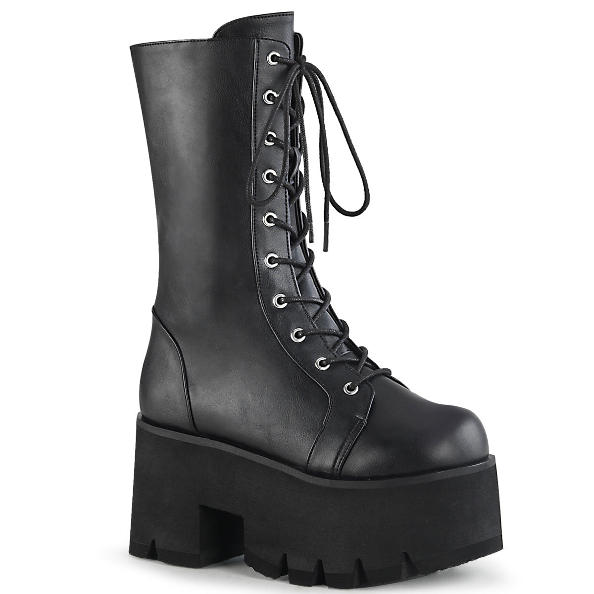 DEMONIA "Ashes-105" Boots - Black Vegan Leather