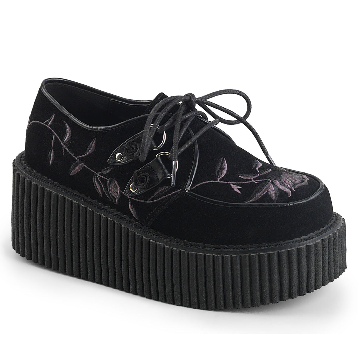 DEMONIA Creeper-219 Creepers - Black Velvet