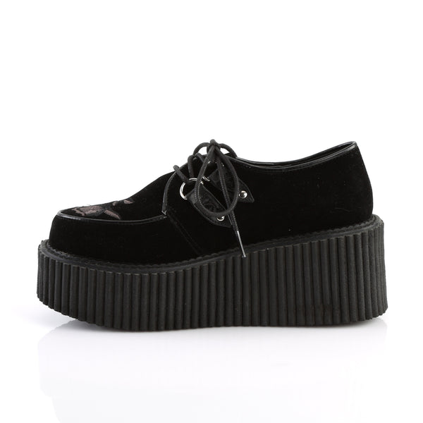DEMONIA "Creeper219" Creepers Black Velvet Demonia Cult