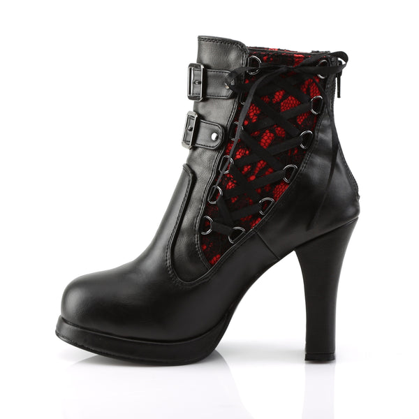 Glamorous Lace Up Flat Ankle Boots with Buckles