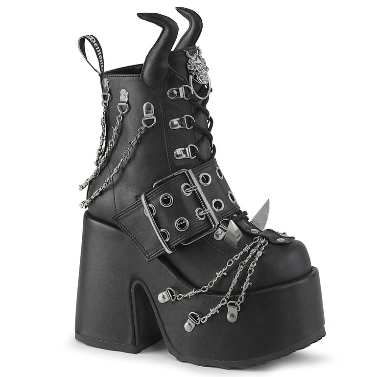 デモニア♡DEMONIA★エナメル ハート♡スタッズ★厚底 24cm Demonia Cult Official | Buy Direct | Free Shipping