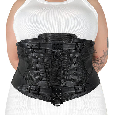 Spiked Vegan Leather Corset -  Canada
