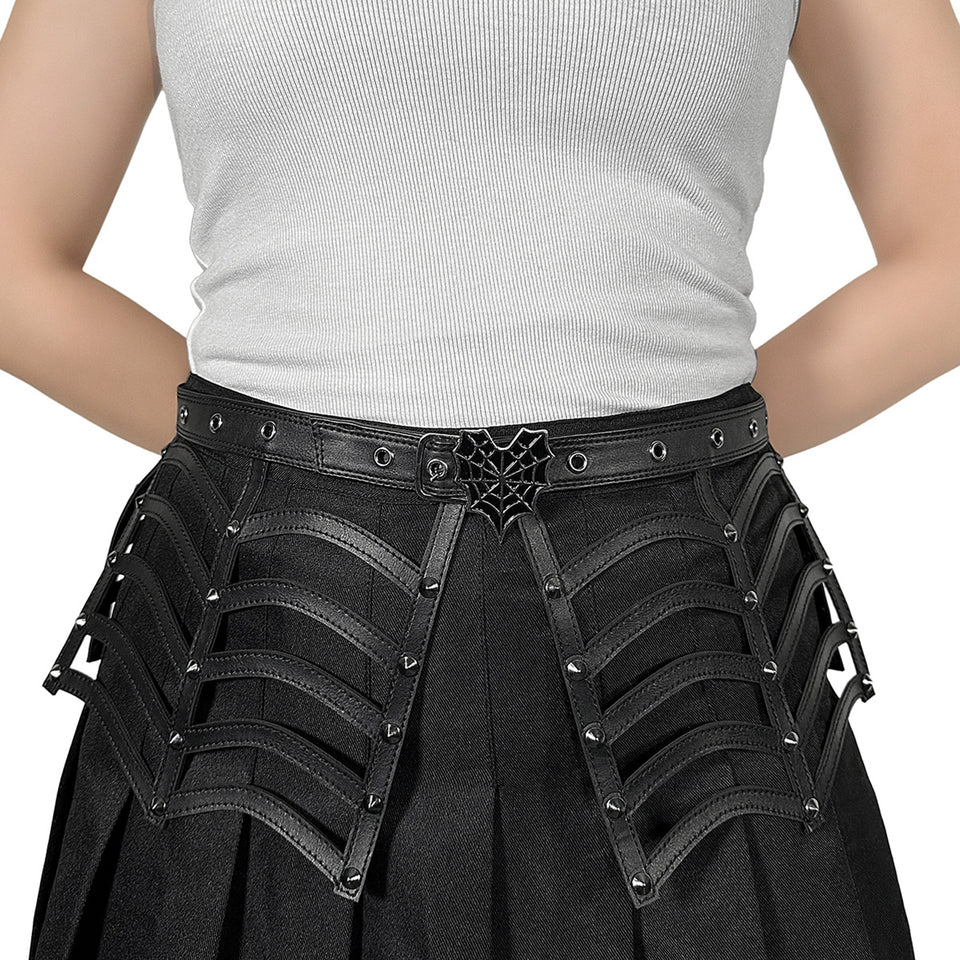 Demonia Spiderweb Cutout Belt – Demonia Cult display picture 2