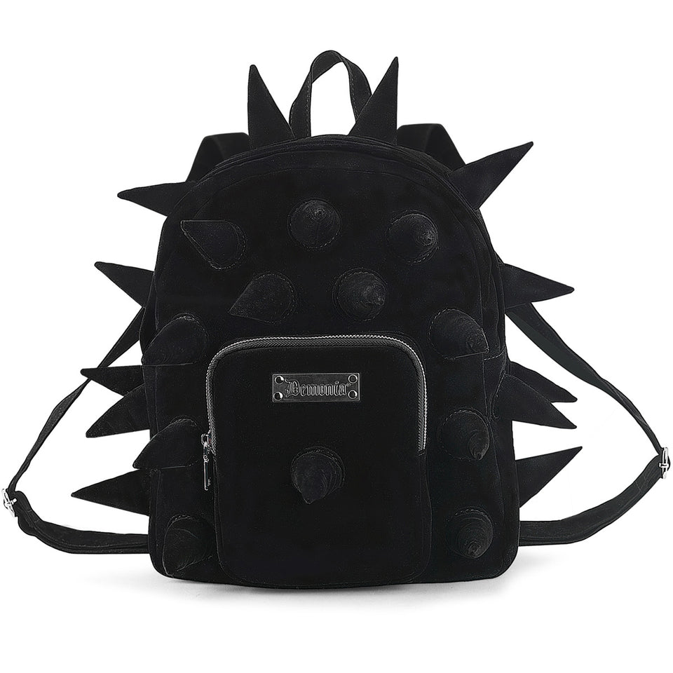 Demonia Velvet Spiked Mini Backpack – Demonia Cult Demonia Velvet Spiked Mini Backpack – Demonia Cult