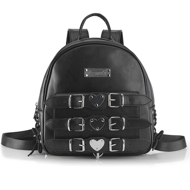 black leather mini backpack amazon Demonia Vegan Leather Mini Backpack