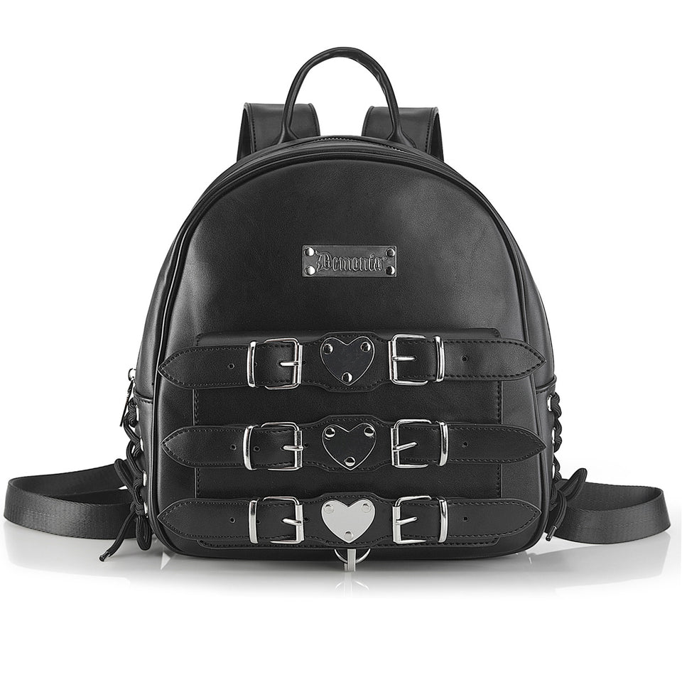 dark berry mini backpack faux leather Demonia Vegan Leather Mini Backpack