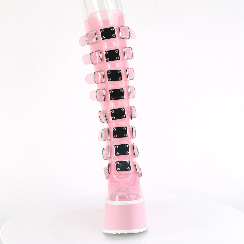 DEMONIA "Swing-815C" Boots - Baby Pink TPU Demonia Cult DEMONIA "Swing-815C" Boots - Baby Pink TPU Demonia Cult