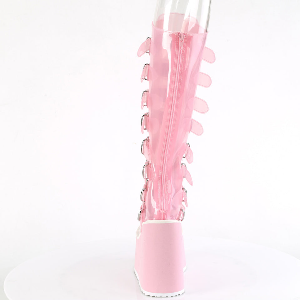 DEMONIA "Swing-815C" Boots - Baby Pink TPU Demonia Cult DEMONIA "Swing-815C" Boots - Baby Pink TPU Demonia Cult