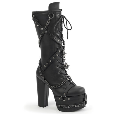Demonia ニーハイブーツ　Blk Str Vegan Leather DEMONIA / EMILY-375 Blk Str Vegan Leather［EMI375/BVL］ニーハイ