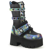 black-vegan-leather-green-multi-oil