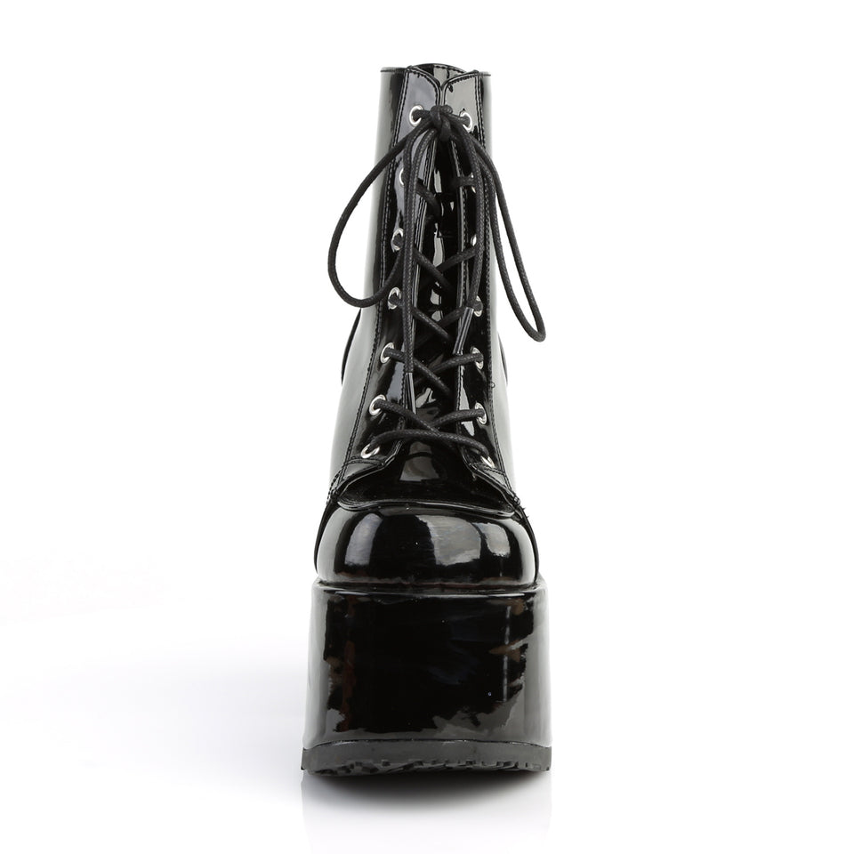 Demonia patent boots online