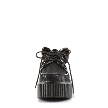 grained leather Amy creepers