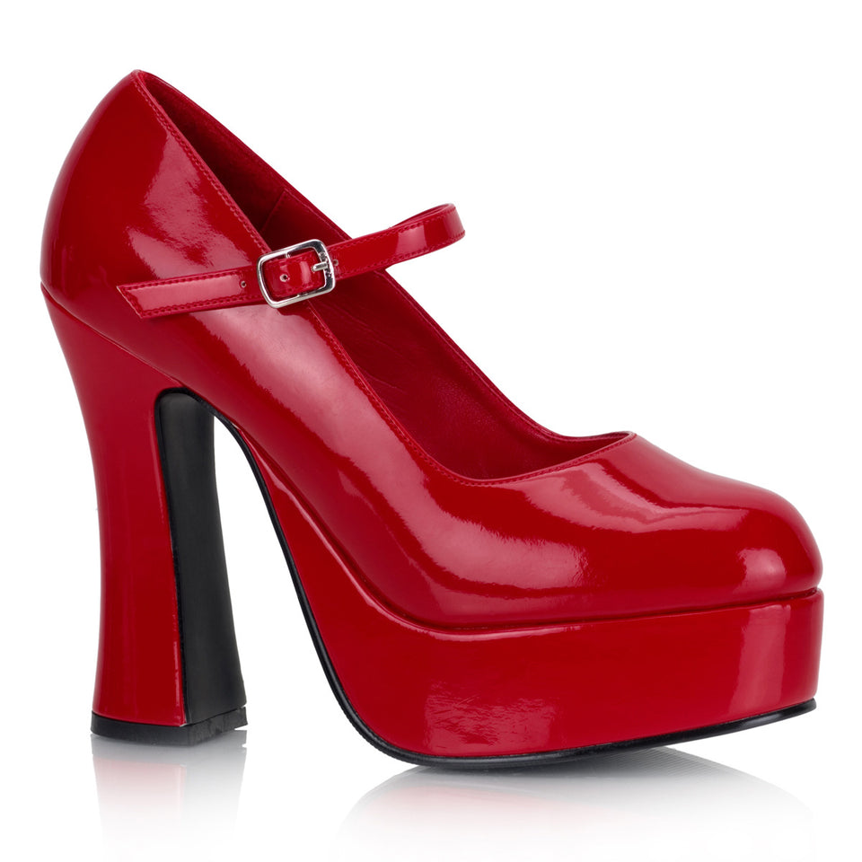 DEMONIA Dolly 50 Platforms Red Patent Demonia Cult