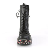 black-vegan-leather-floral-fabric