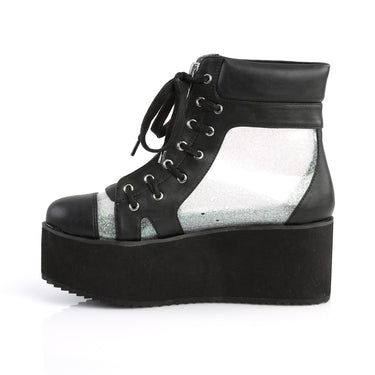 black-vegan-leather-clear-hologram-tfaux-leather