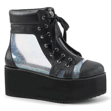 black-vegan-leather-clear-hologram-tfaux-leather