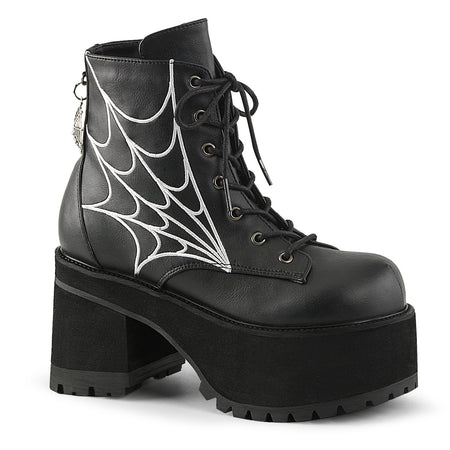 DEMONIA Ranger-105 Boots - Black Vegan Leather – Demonia Cult