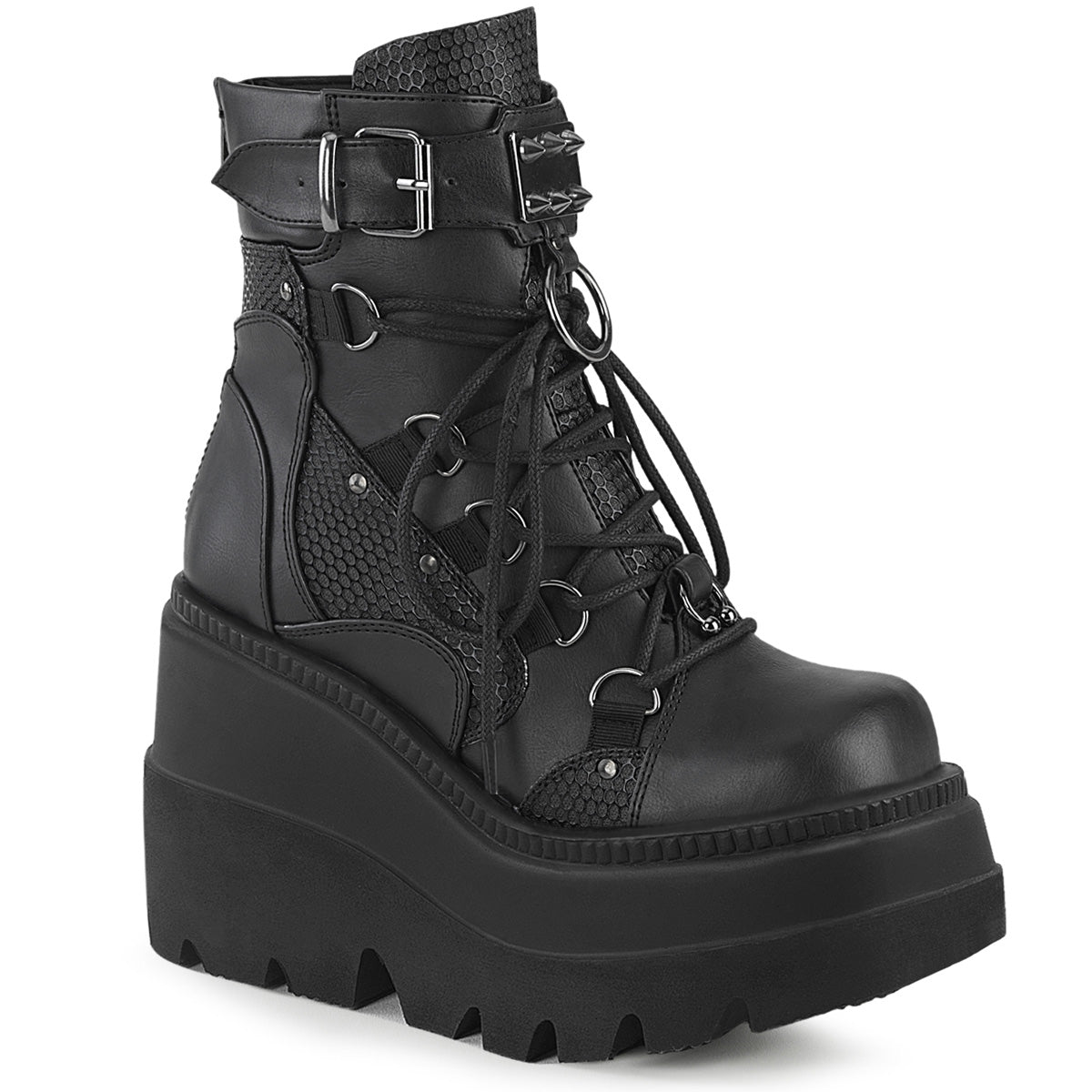DEMONIA Ankle Boots - Black Vegan Leather – Demonia Cult