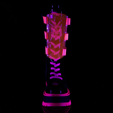 Demonia Pink - Black Boots Neon \