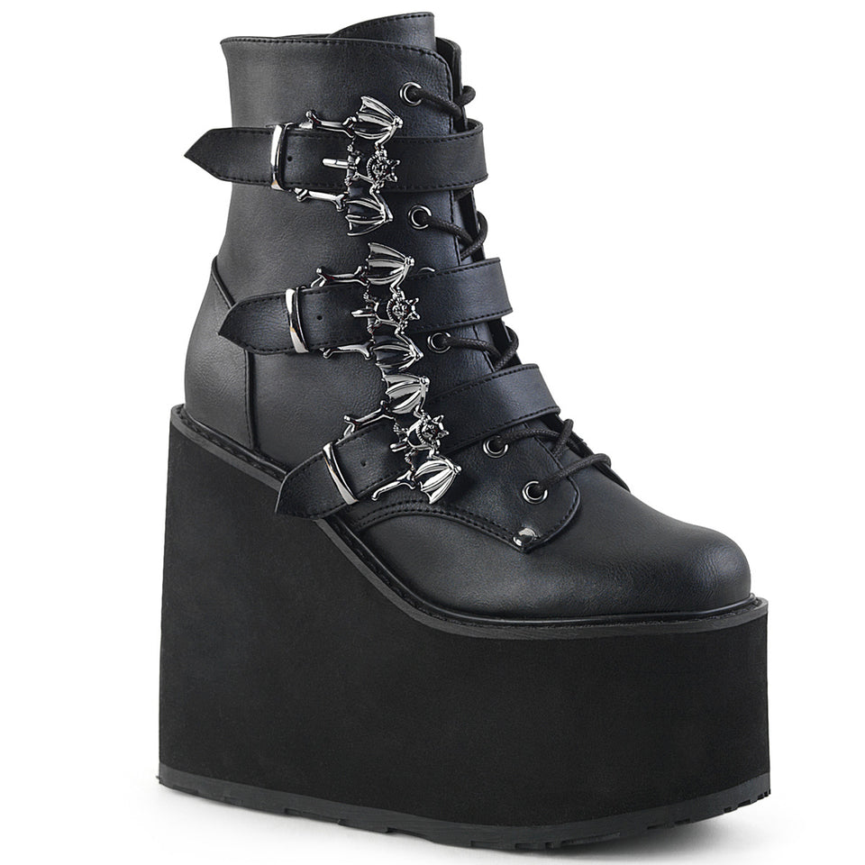 DEMONIA Swing 103 Boots Black Vegan Leather Demonia Cult