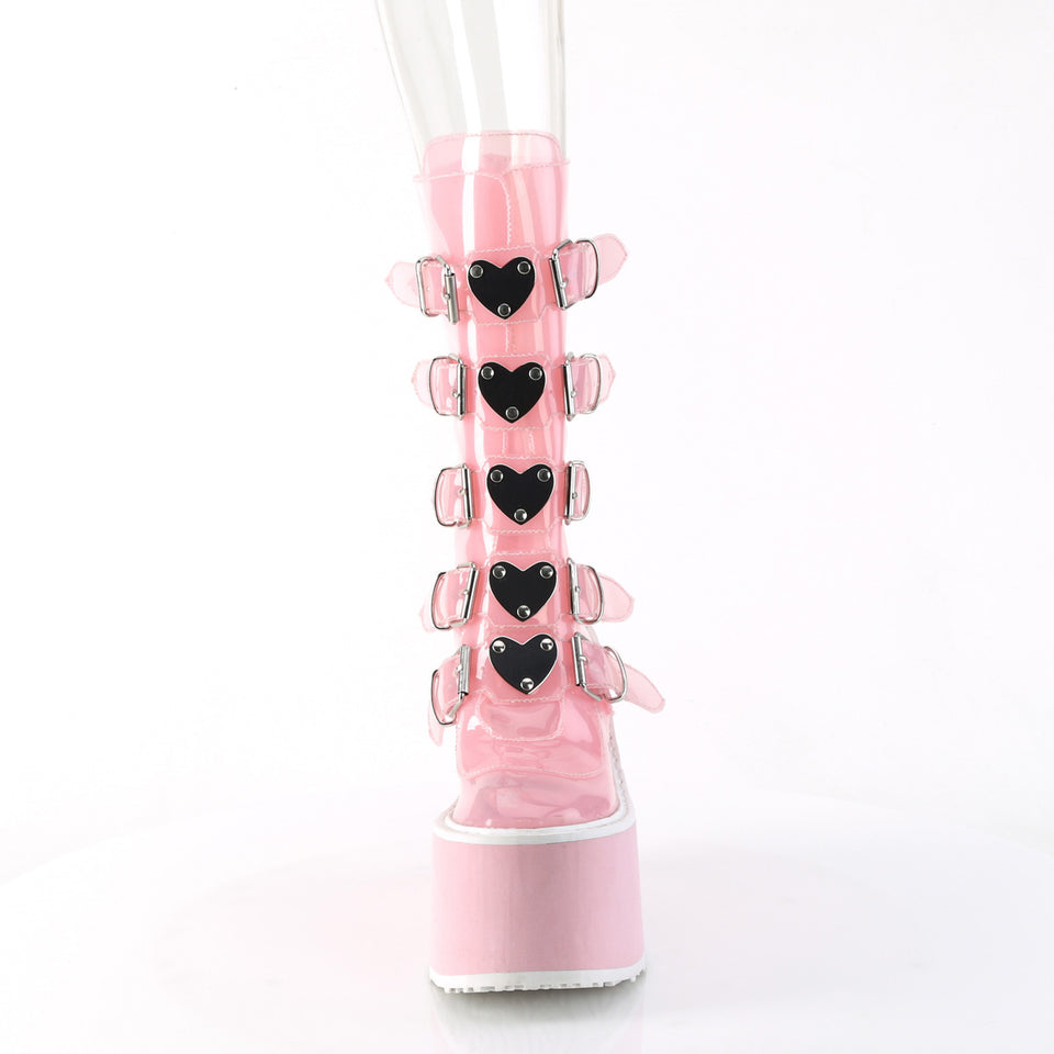 DEMONIA "Swing-230C" Boots - Baby Pink TPU Demonia Cult DEMONIA "Swing-230C" Boots - Baby Pink TPU Demonia Cult