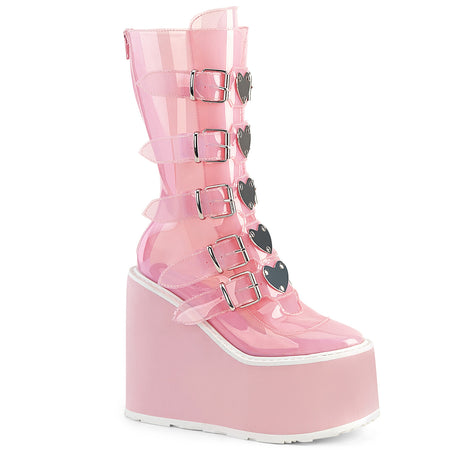 DEMONIA Swing-230C Boots - Baby Pink TPU – Demonia Cult