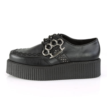 grained leather Amy creepers