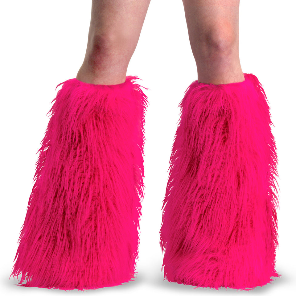 DEMONIA Yeti 08 Hot Pink Faux Fur Demonia Cult